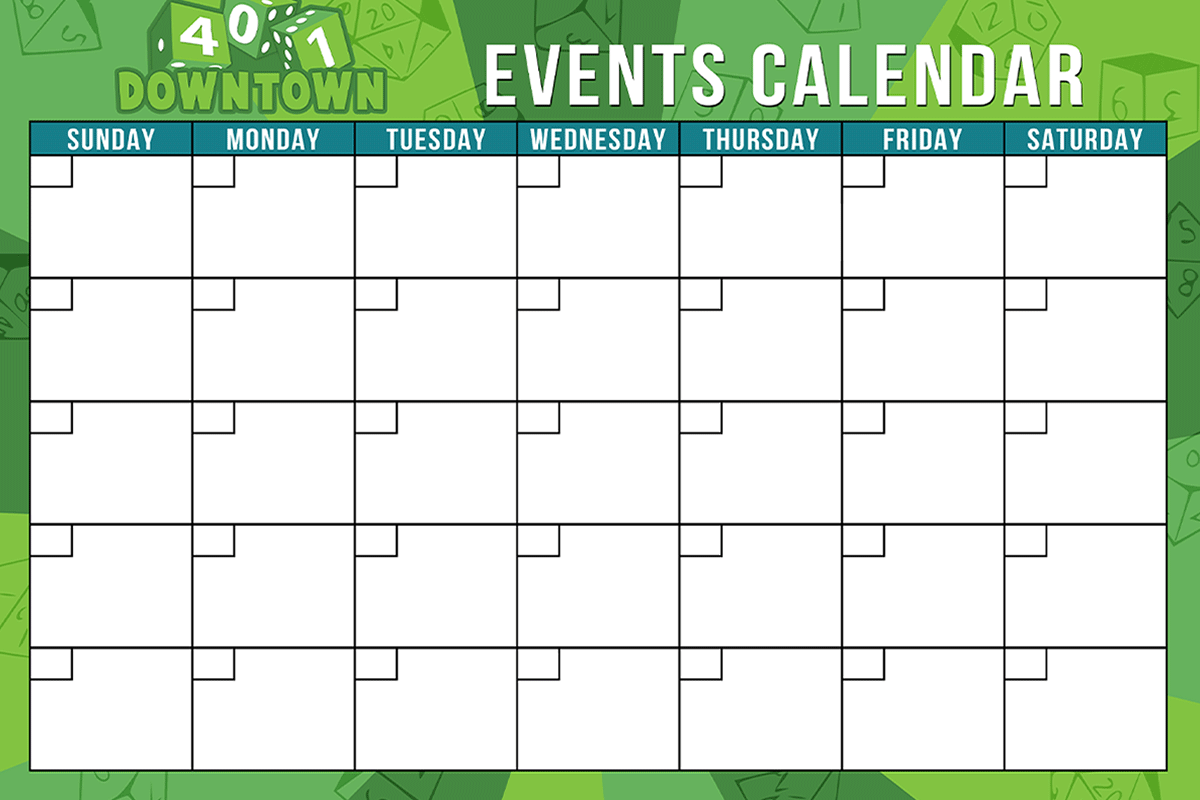 Marketing Events Calendar Board