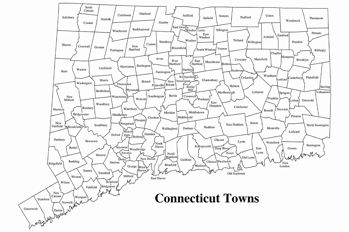 State Map with Town Lines