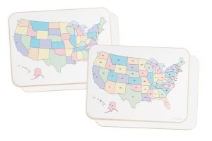 Student US Map Dry Erase Board