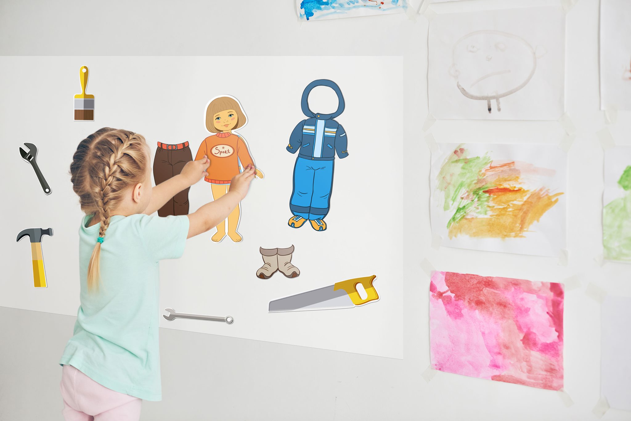 Montessori learning and dry erase