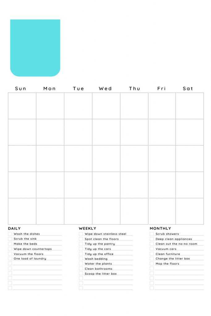 Cleaning Schedule