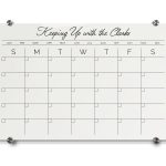 how to stay organized with a whiteboard calendar